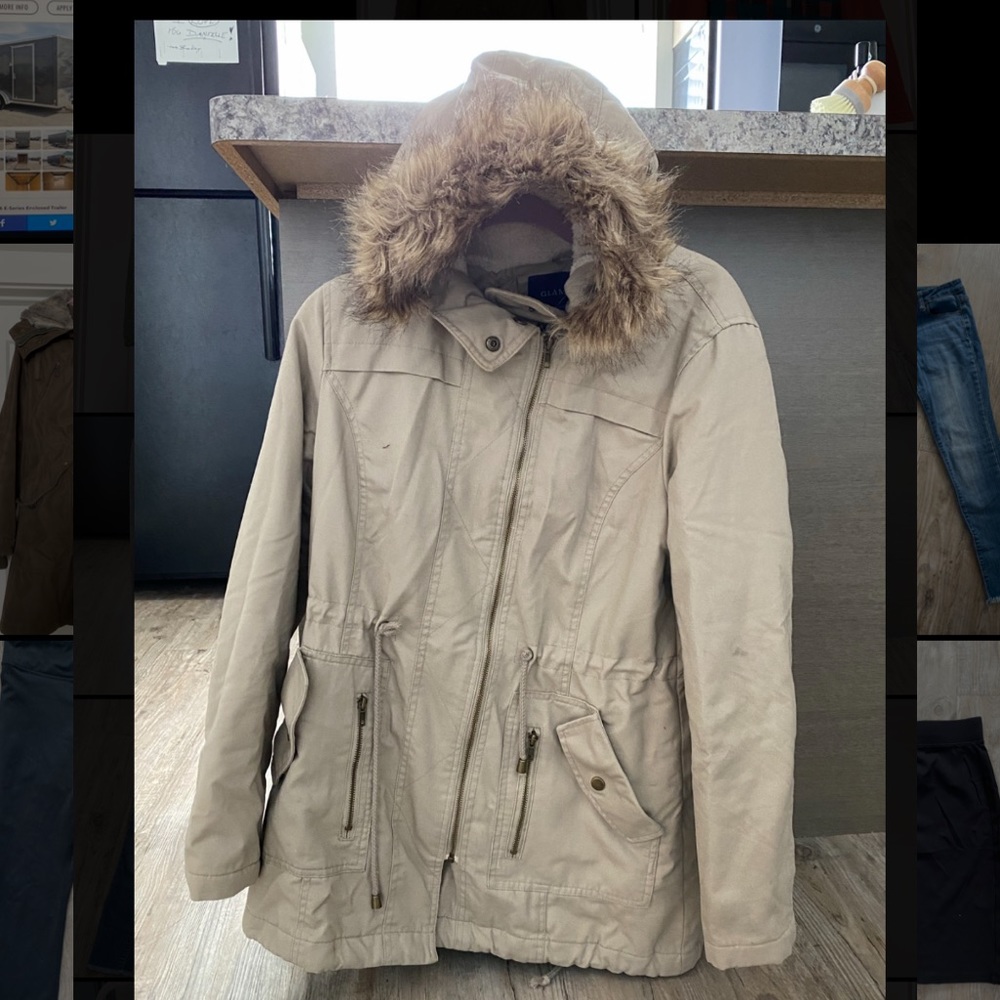Cream winter jacket